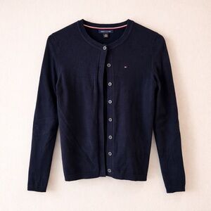 Tommy Hilfiger Navy Button-Up Cardigan